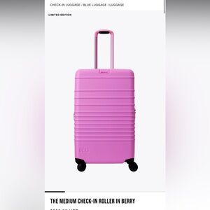 BEIS Berry Medium Check-In Roller Luggage